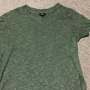 Army green shirt with long back and shirt front